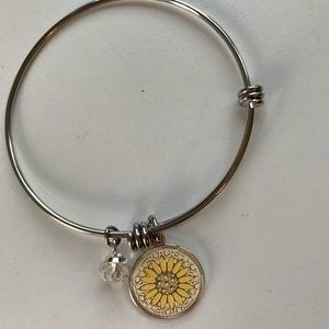 Sunflower Bangle Bracelet